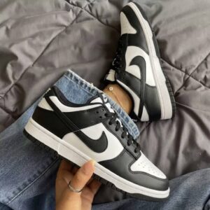 کتونی نایک دانک لو مشکی سفید | Nike Dunk Low Black White