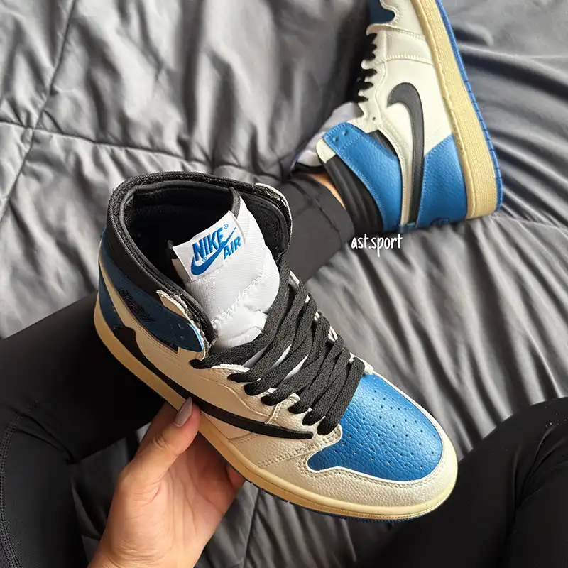 جردن وان ساقدار ترویس اسکات آبی | Travis Scott x Fragment