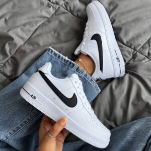 کتونی نایک ایر فورس 1 سفید مشکی | Nike Air Force 1 White Black