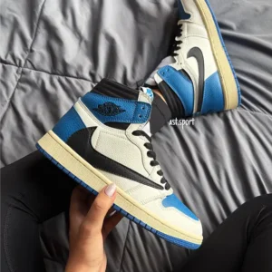 جردن وان ساقدار ترویس اسکات آبی |  Travis Scott x Fragment