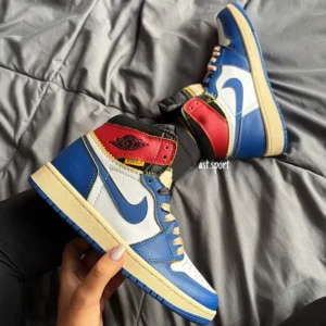 جردن وان ساقدار آبی قرمز |  Retro High OG – Union Storm Blue