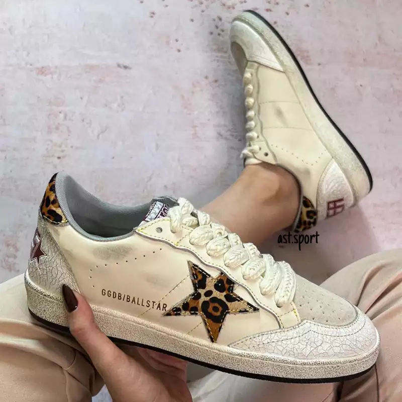 گلدن گوس بال استار | Golden Goose Ball Star White Leopard
