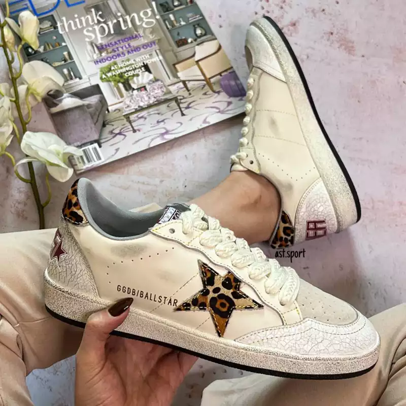 گلدن گوس بال استار | Golden Goose Ball Star White Leopard
