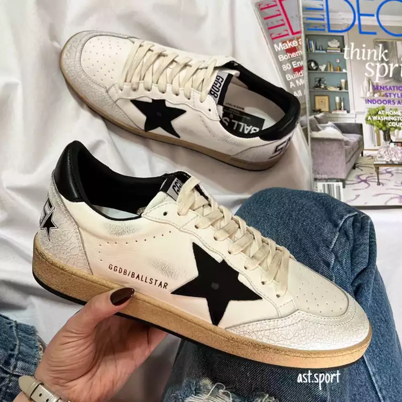 گلدن گوس بال استار | Golden Goose Ball Star White Black