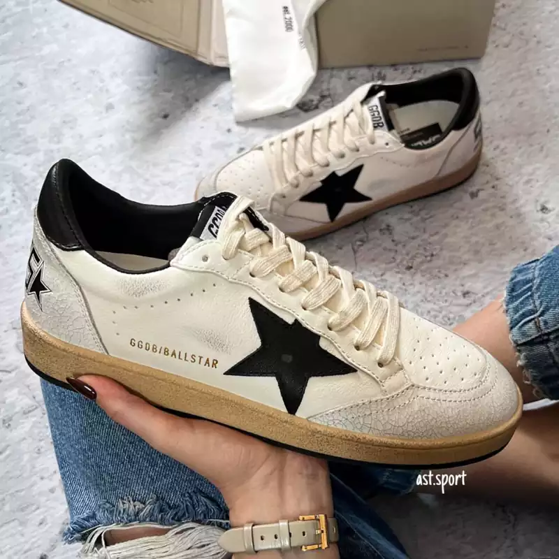 گلدن گوس بال استار | Golden Goose Ball Star White Black