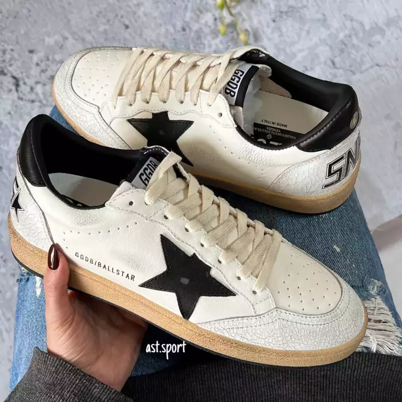 گلدن گوس بال استار | Golden Goose Ball Star White Black