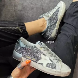 گلدن گوس سوپر استار | Golden Goose Super Star Silver Black