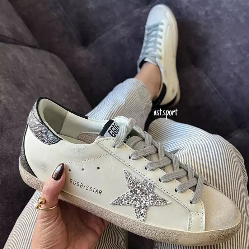 گلدن گوس سوپر استار | Golden Goose Super Star White Silver