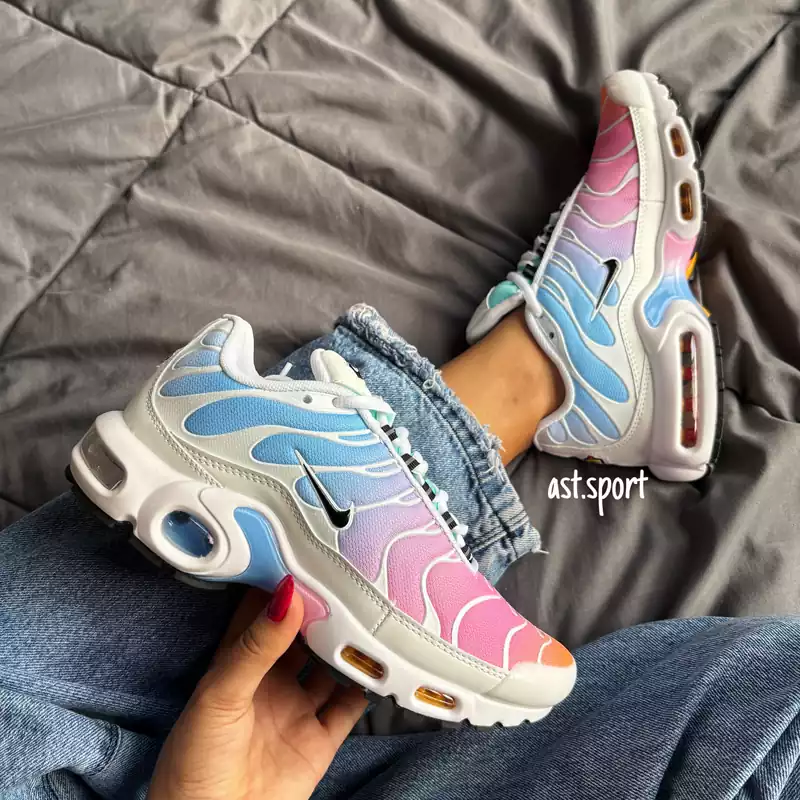 نایک ایرمکس پلاس آبی صورتی | Nike Air Max Plus Multicolor