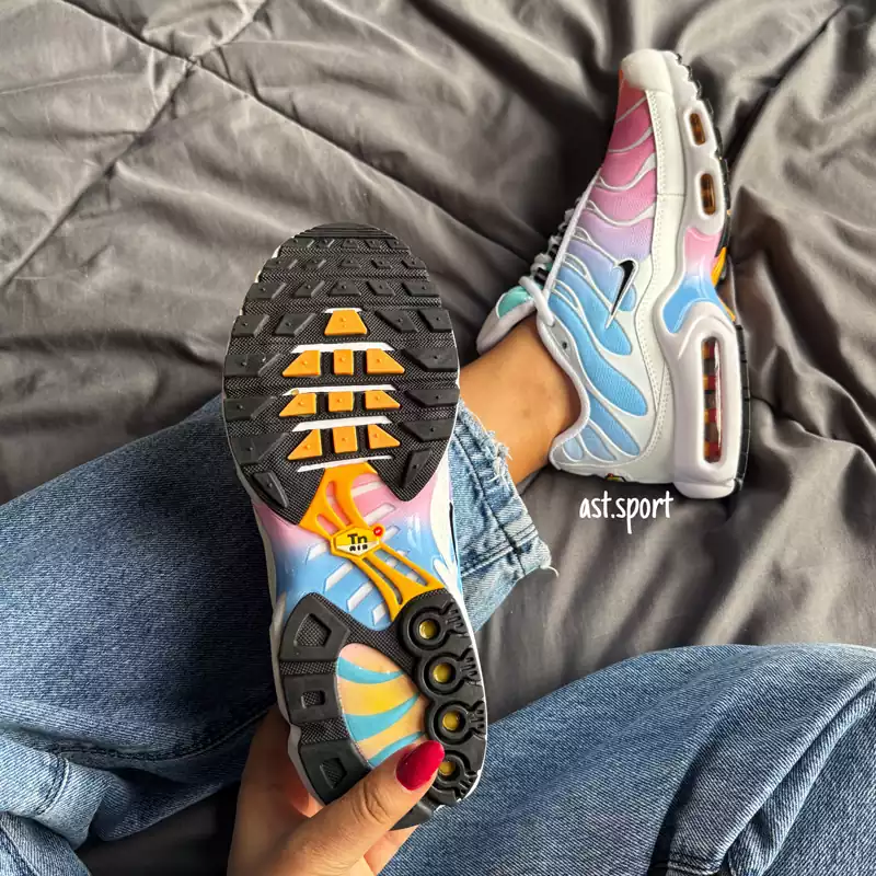 نایک ایرمکس پلاس آبی صورتی | Nike Air Max Plus Multicolor